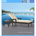 Rattan Garden Furniture Resort Pool Side Sun Lounger